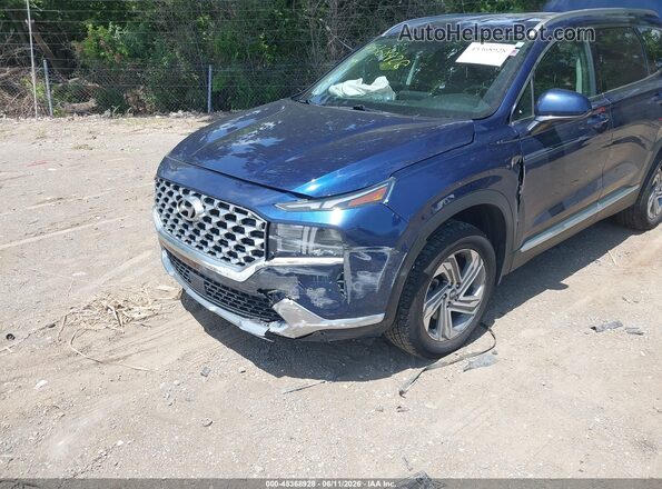 5NMS2DAJ1MH352494 2021 HYUNDAI SANTA FE Blue წინა ხედი