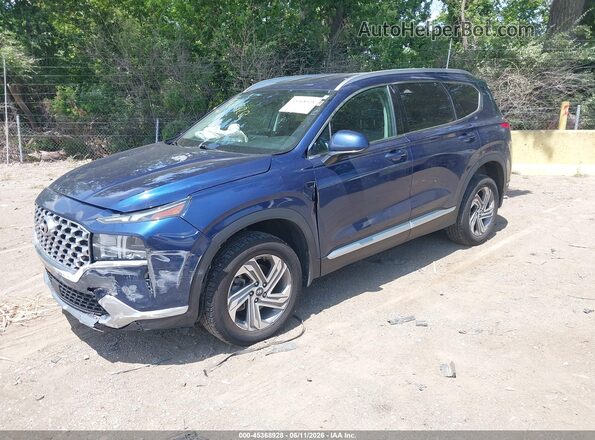 5NMS2DAJ1MH352494 2021 HYUNDAI SANTA FE Blue წინა მარცხენა ხედი სამი მეოთხედიდან