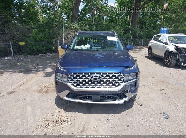 5NMS2DAJ1MH352494 2021 HYUNDAI SANTA FE Blue ხელსაწყოთა პანელის ხედი