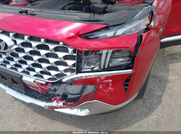 5NMS2DAJ2NH466263 2022 HYUNDAI SANTA FE Red Widok z przodu
