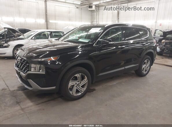 5NMS2DAJ3PH499873 2023 HYUNDAI SANTA FE Black Առջևի ձախ երեք քառորդ տեսարան