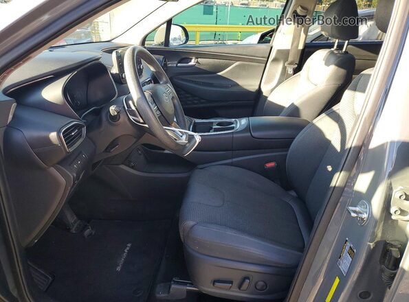 5NMS2DAJ4MH348519 2021 HYUNDAI SANTA Gray წინა სალონის ხედი
