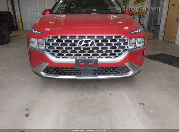 5NMS2DAJ5NH430924 2022 HYUNDAI SANTA FE Red Vista del cuadro de instrumentos