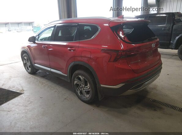 5NMS2DAJ5NH430924 2022 HYUNDAI SANTA FE Red Trasero izquierdo