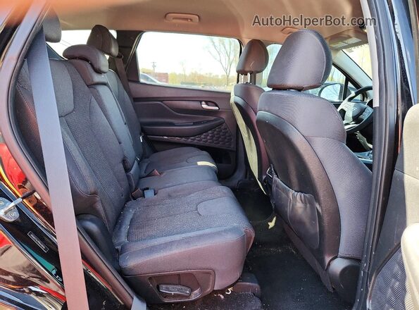 5NMS2DAJ9NH410045 2022 HYUNDAI SANTA Black უკანა სალონის ხედი