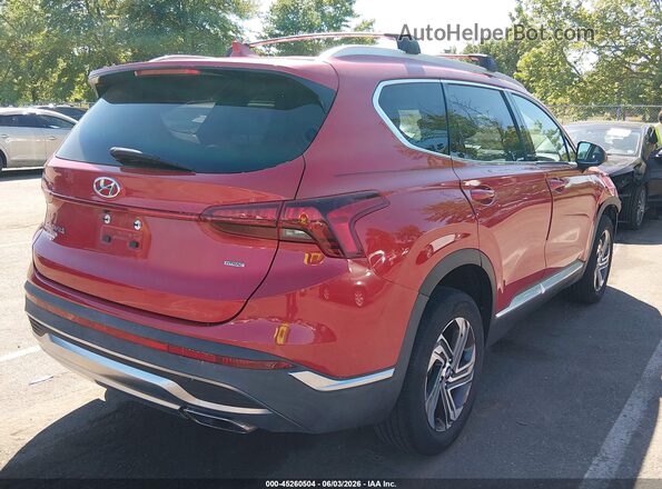 5NMS2DAJ9NH431929 2022 HYUNDAI SANTA FE Red Задня права чверть