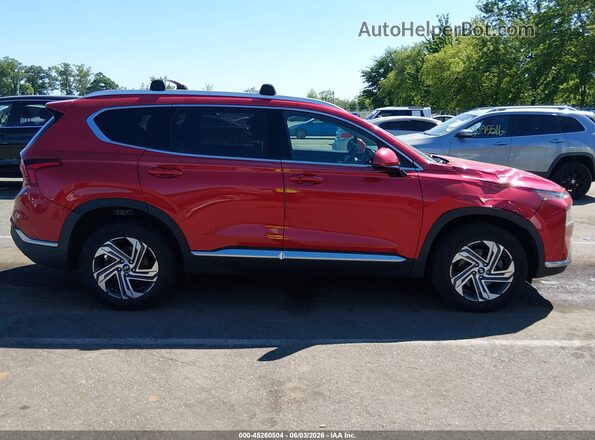 5NMS2DAJ9NH431929 2022 HYUNDAI SANTA FE Red Вид задньої частини салону