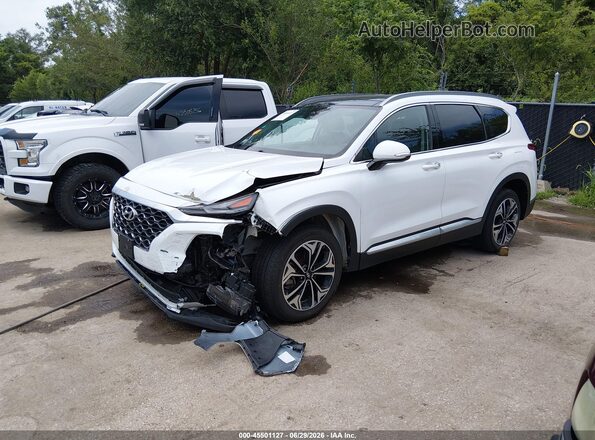 5NMS33AA0LH206559 2020 HYUNDAI SANTA FE White Przód lewy