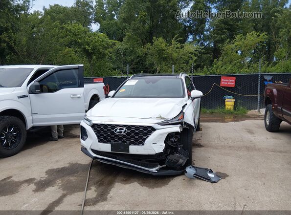 5NMS33AA0LH206559 2020 HYUNDAI SANTA FE White Widok zestawu wskaźników