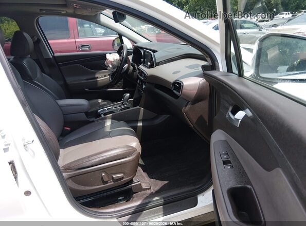 5NMS33AA0LH206559 2020 HYUNDAI SANTA FE White Widok wnętrza z przodu