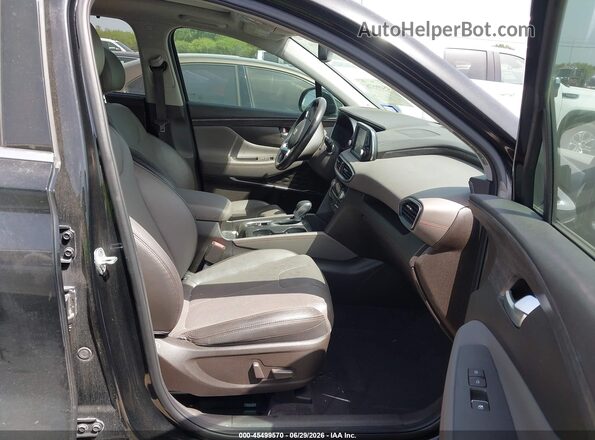 5NMS33AA2LH218406 2020 HYUNDAI SANTA FE Black Front interior view