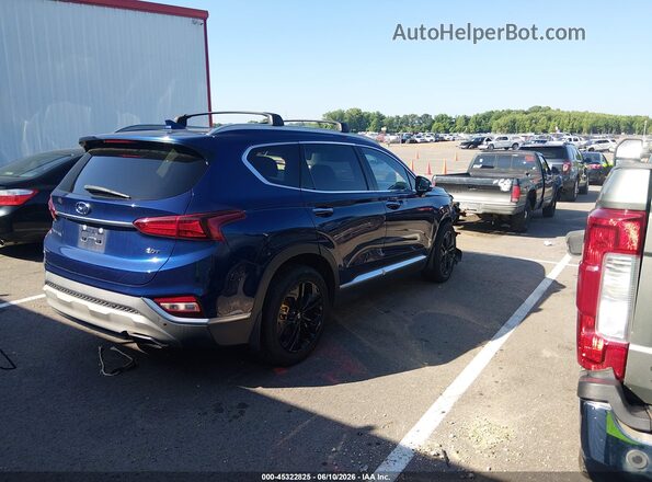 5NMS33AA4LH167507 2020 HYUNDAI SANTA FE Blue Trasero derecho