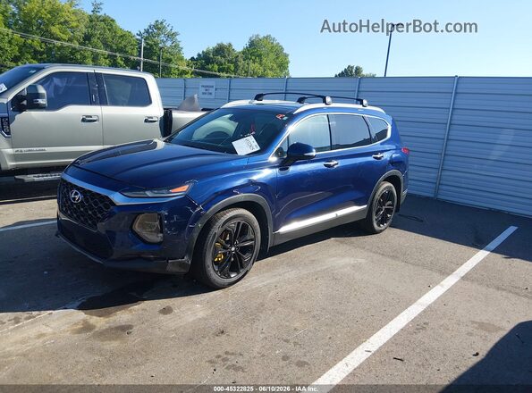 5NMS33AA4LH167507 2020 HYUNDAI SANTA FE Blue Vista tres cuartos delantera izquierda