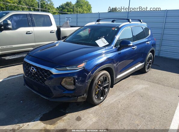 5NMS33AA4LH167507 2020 HYUNDAI SANTA FE Blue Vista frontal