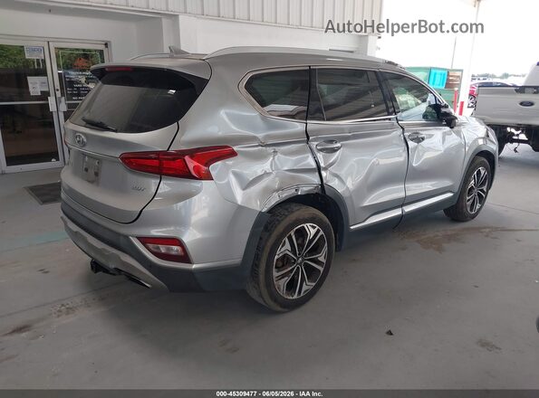 5NMS33AA6LH278432 2020 HYUNDAI SANTA FE Серебряный Задняя правая четверть