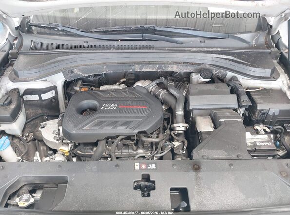 5NMS33AA6LH278432 2020 HYUNDAI SANTA FE Серебряный Вид сзади
