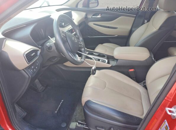 5NMS33AA7LH288449 2020 HYUNDAI SANTA Red წინა სალონის ხედი