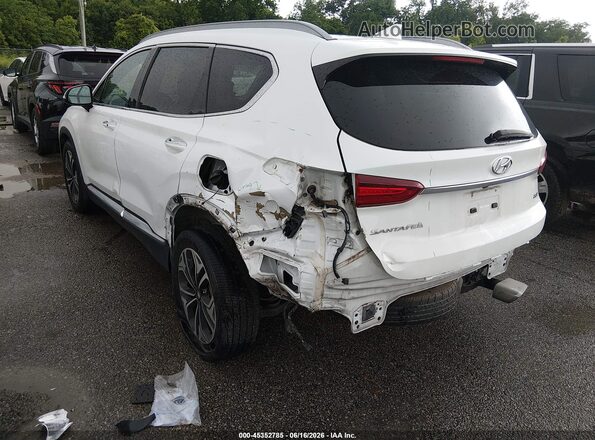 5NMS33AA9LH177580 2020 HYUNDAI SANTA FE White Trasero izquierdo