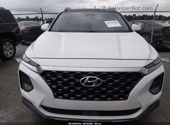 5NMS33AA9LH177580 2020 HYUNDAI SANTA FE White Vista interior trasera