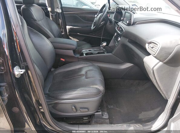 5NMS33AAXLH144412 2020 HYUNDAI SANTA FE Черный Вид салона спереди