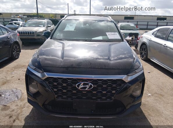5NMS33AAXLH144412 2020 HYUNDAI SANTA FE Черный Вид задней части салона