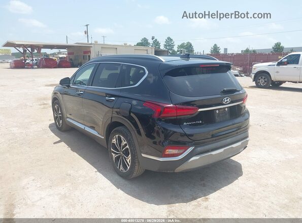 5NMS33AAXLH221649 2020 HYUNDAI SANTA FE Black Задня ліва чверть