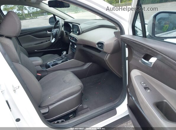 5NMS33AD0KH012591 2019 HYUNDAI SANTA FE White Front interior view