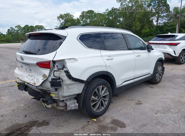 5NMS33AD0KH012591 2019 HYUNDAI SANTA FE White Rear right