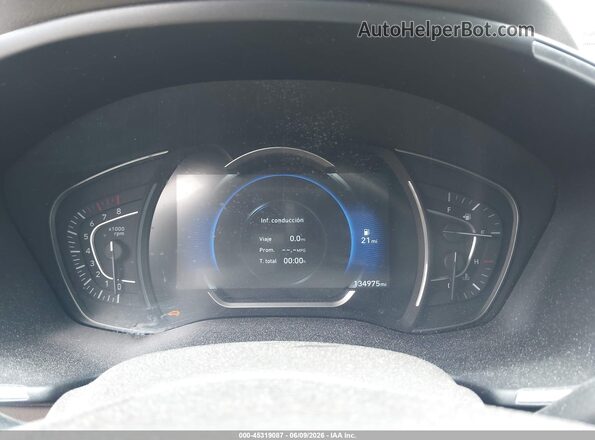 5NMS33AD0KH012591 2019 HYUNDAI SANTA FE White Rear seats view