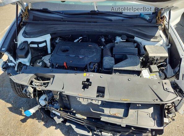 5NMS33AD0KH038723 2019 HYUNDAI SANTA White ძრავის განყოფილების ხედი