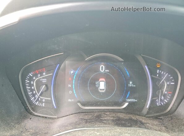 5NMS33AD0KH041380 2019 HYUNDAI SANTA Silver Vista del cuadro de instrumentos