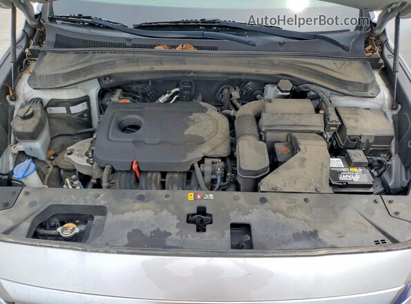 5NMS33AD0KH041380 2019 HYUNDAI SANTA Silver Vista del compartimento del motor