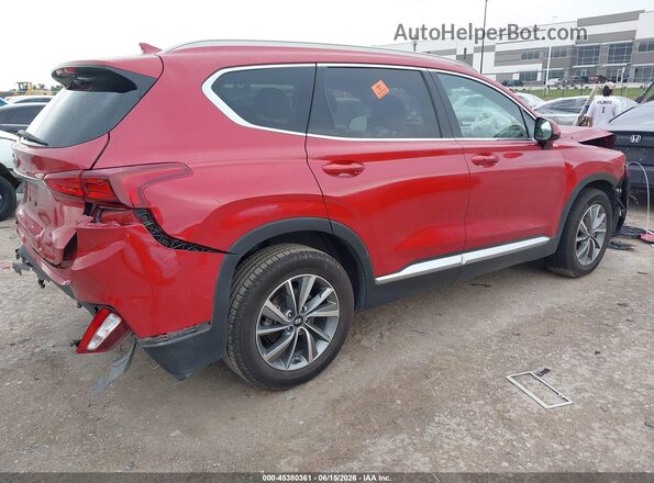 5NMS33AD0KH043548 2019 HYUNDAI SANTA FE Red Tył prawy
