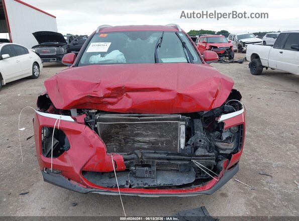 5NMS33AD0KH043548 2019 HYUNDAI SANTA FE Red Widok zestawu wskaźników