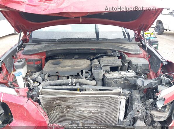 5NMS33AD0KH043548 2019 HYUNDAI SANTA FE Red Widok z tyłu