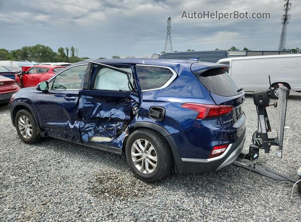 5NMS33AD0KH059166 2019 HYUNDAI SANTA Blue Trasero izquierdo