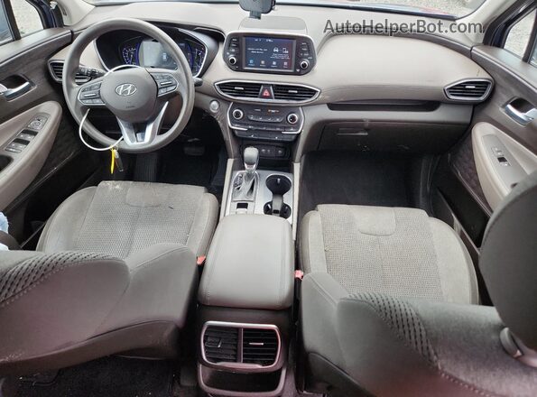 5NMS33AD0KH059166 2019 HYUNDAI SANTA Blue Vista del salpicadero