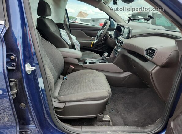 5NMS33AD0KH059166 2019 HYUNDAI SANTA Blue Vista interior delantera
