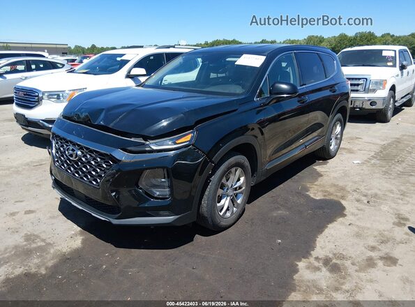 5NMS33AD0KH072788 2019 HYUNDAI SANTA FE Black Vista tres cuartos delantera izquierda
