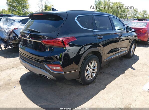 5NMS33AD0KH072788 2019 HYUNDAI SANTA FE Black Trasero derecho