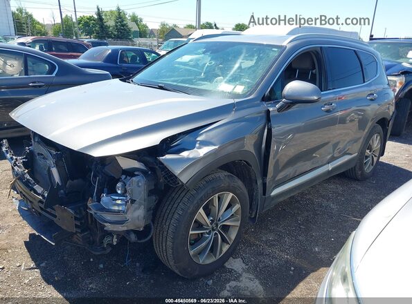 5NMS33AD1KH111520 2019 HYUNDAI SANTA FE Gray Vista tres cuartos delantera izquierda