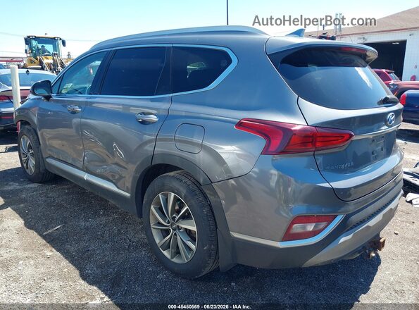 5NMS33AD1KH111520 2019 HYUNDAI SANTA FE Gray Trasero izquierdo