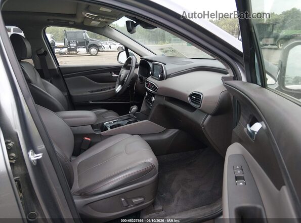 5NMS33AD1LH151338 2020 HYUNDAI SANTA FE Gray Front interior view