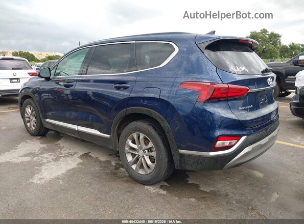 5NMS33AD1LH185814 2020 HYUNDAI SANTA FE Dark Blue Задняя левая четверть