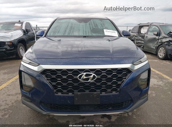 5NMS33AD1LH185814 2020 HYUNDAI SANTA FE Dark Blue Вид спереди