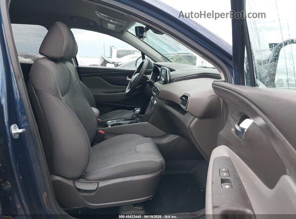 5NMS33AD1LH185814 2020 HYUNDAI SANTA FE Dark Blue Вид салона спереди