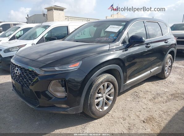 5NMS33AD2KH056821 2019 HYUNDAI SANTA FE Black Vista tres cuartos delantera izquierda