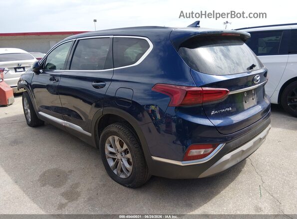 5NMS33AD2KH105418 2019 HYUNDAI SANTA FE Blue Rear left