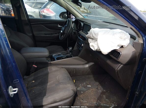 5NMS33AD2KH105418 2019 HYUNDAI SANTA FE Blue Front interior view