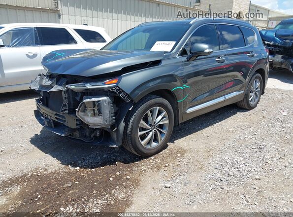 5NMS33AD3LH184194 2020 HYUNDAI SANTA FE Gray Передня ліва чверть
